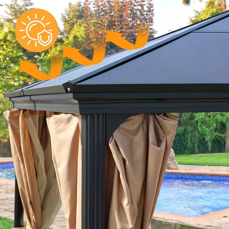Good Stability Aluminum Outdoor Gazebo image 11