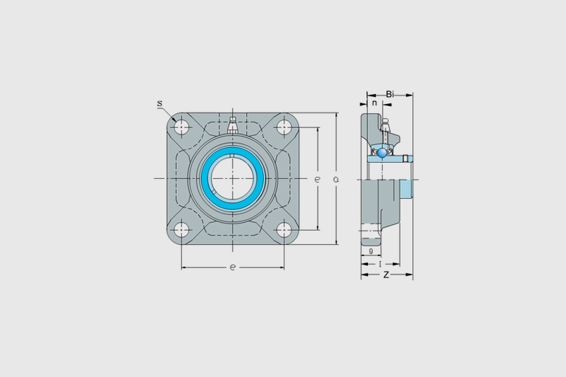 Square Flange Pillow Block Units: UCF series image 3