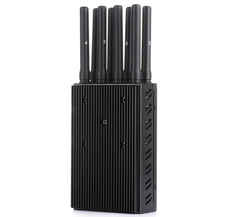 8 Band Portable Cell Phone Jammer Jams 2G/3G/4G GPS WiFi Lojack Frequency image 2