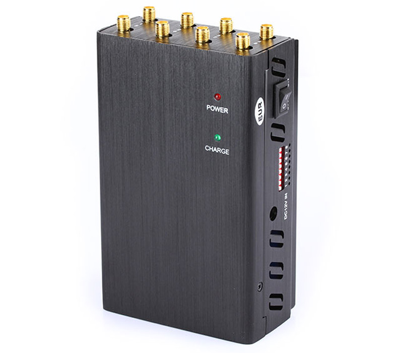 8 Band Portable Cell Phone Jammer Jams 2G/3G/4G GPS WiFi Lojack Frequency image 3