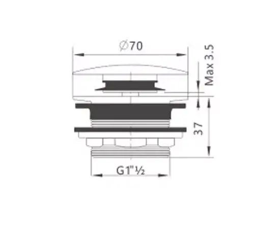 J9106 Basin Plug Waste image 2