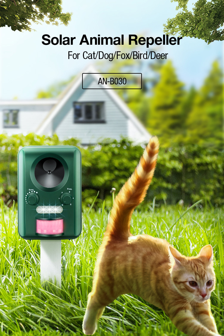 Solar Animal Repeller For Cat Dog Deer Fox Bird AN-B030 image 8