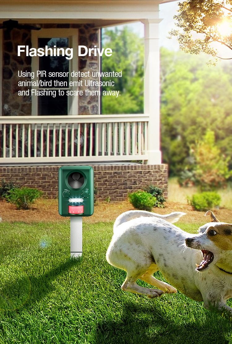 Solar Animal Repeller For Cat Dog Deer Fox Bird AN-B030 image 12
