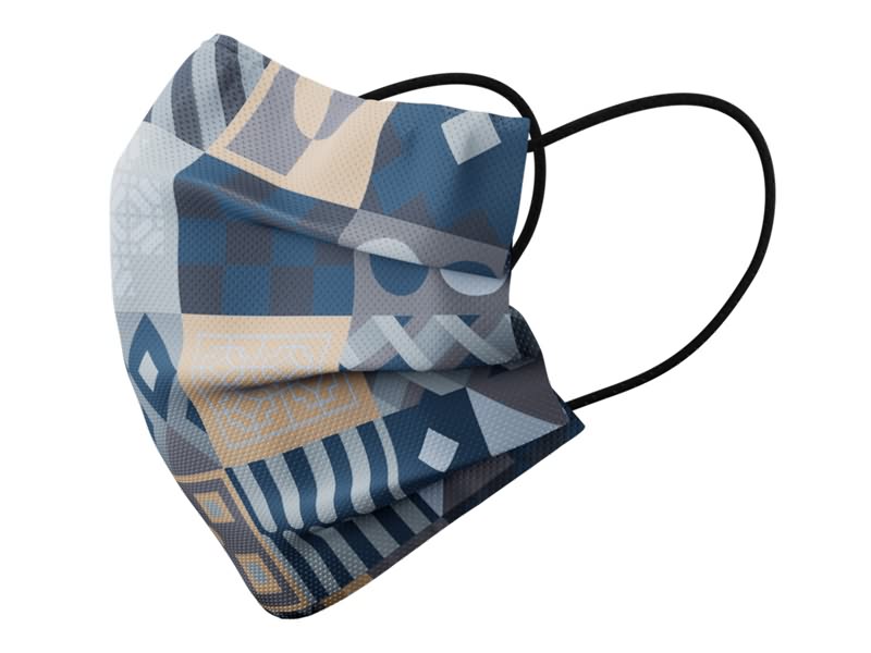 3 Ply Disposable Medical Face Mask Minority Style Blue Color image 2