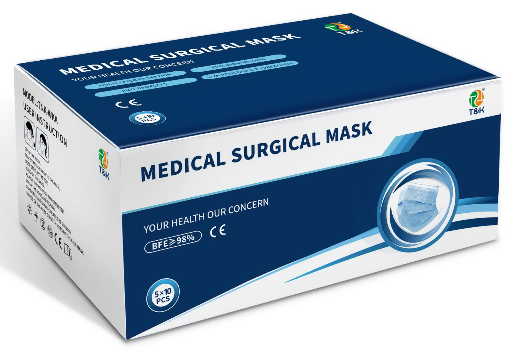 3 Ply Type IIR Medical Surgical Face Mask (Ear-Loop) image 5