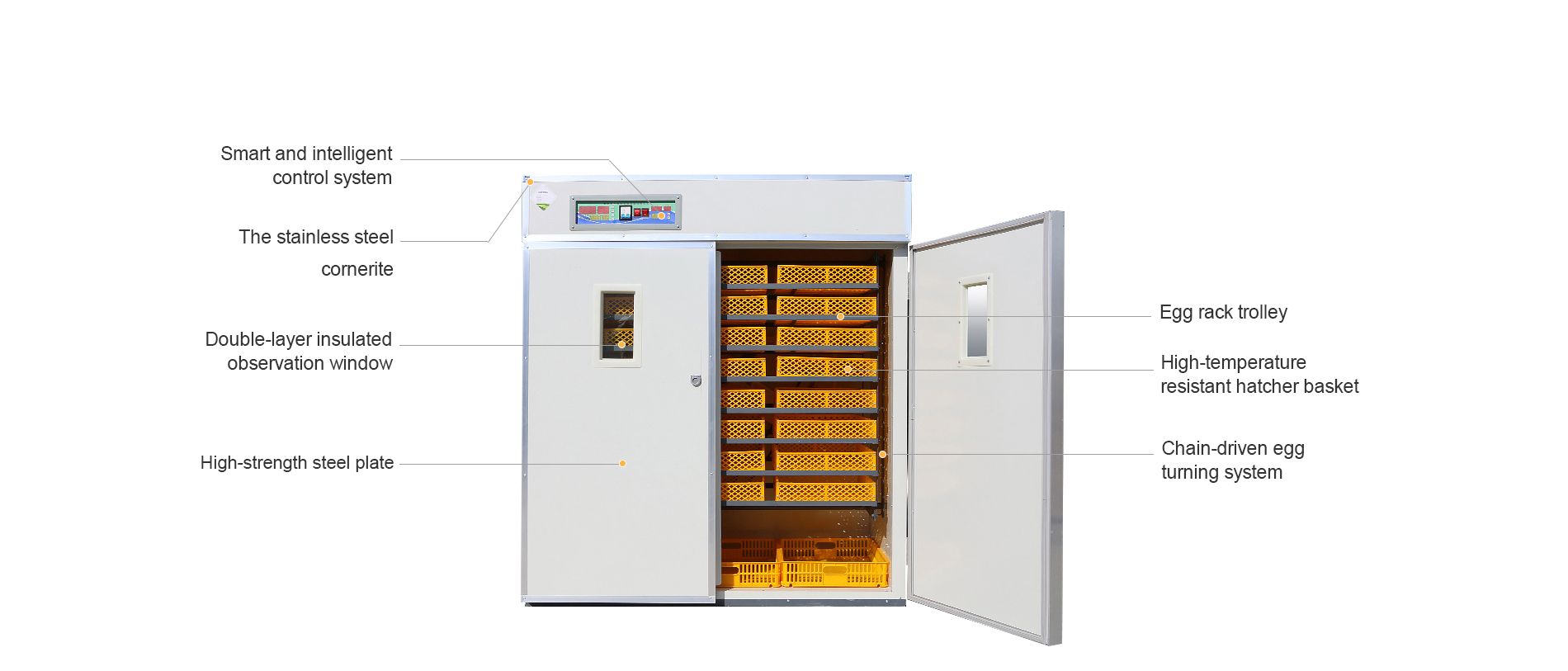 Poultry Farm Agricultural Machinery Automatic Chicken Egg Incubator Hatching 10000 Eggs image 13
