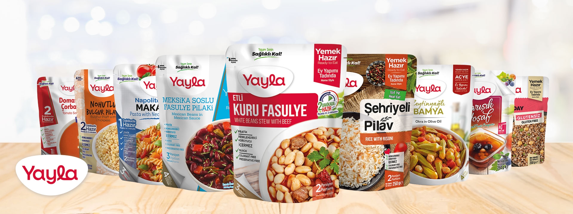 Yayla Ready Meal: Soups, Bulgur and Rice Pilafs