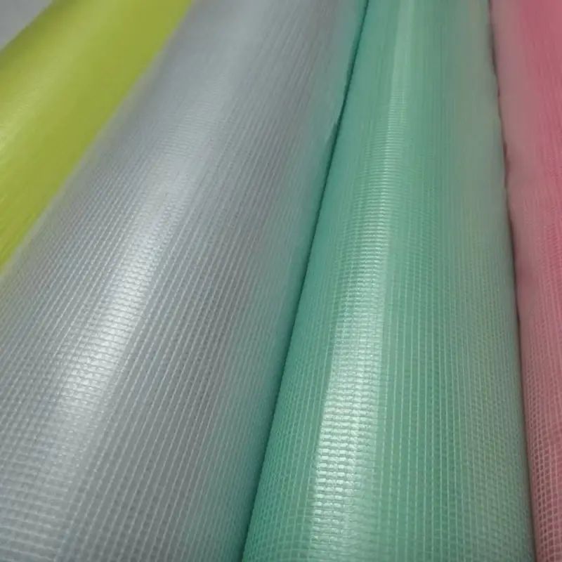 250G-700G Transparent Plastic Grid Fabric image 2