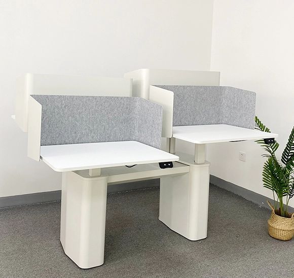 Ergonomic Four-person Desk Smart Height Adjustable Standing Workstation image 11