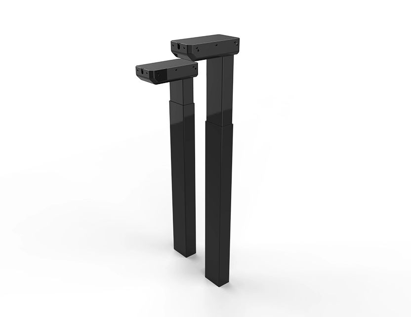 Large Electric Height Adjustable Computer Workstation L Shape Stand Up Corner Desk image 10