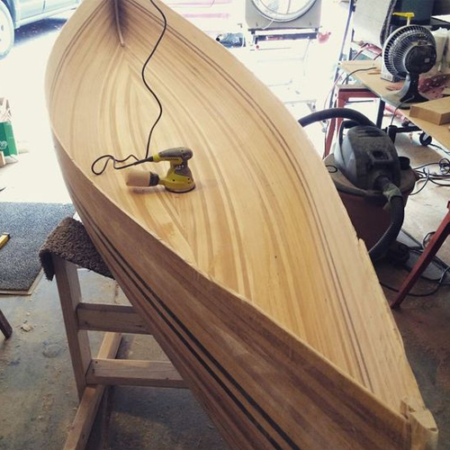 Wood Canoe Craft Shelf image 6