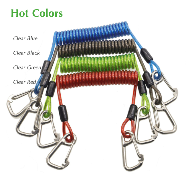 304 Stainless Steel Coiled Cable Tool Lanyard image 5