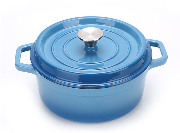 Cast Iron Enamel Kitchen Cookware Food Pot Casserole Dish image 2