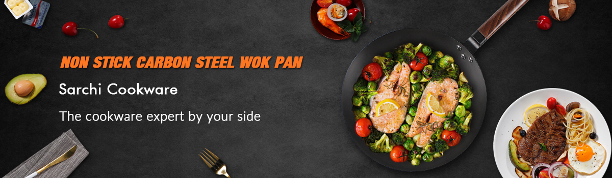 Non Stick Carbon Steel Wok Pan image 5