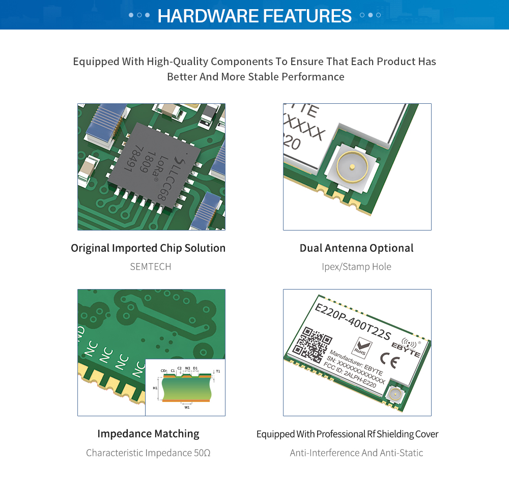 E220P-400T22S LoRa Spread Spectrum Technology Wireless Transmission Monitoring image 13
