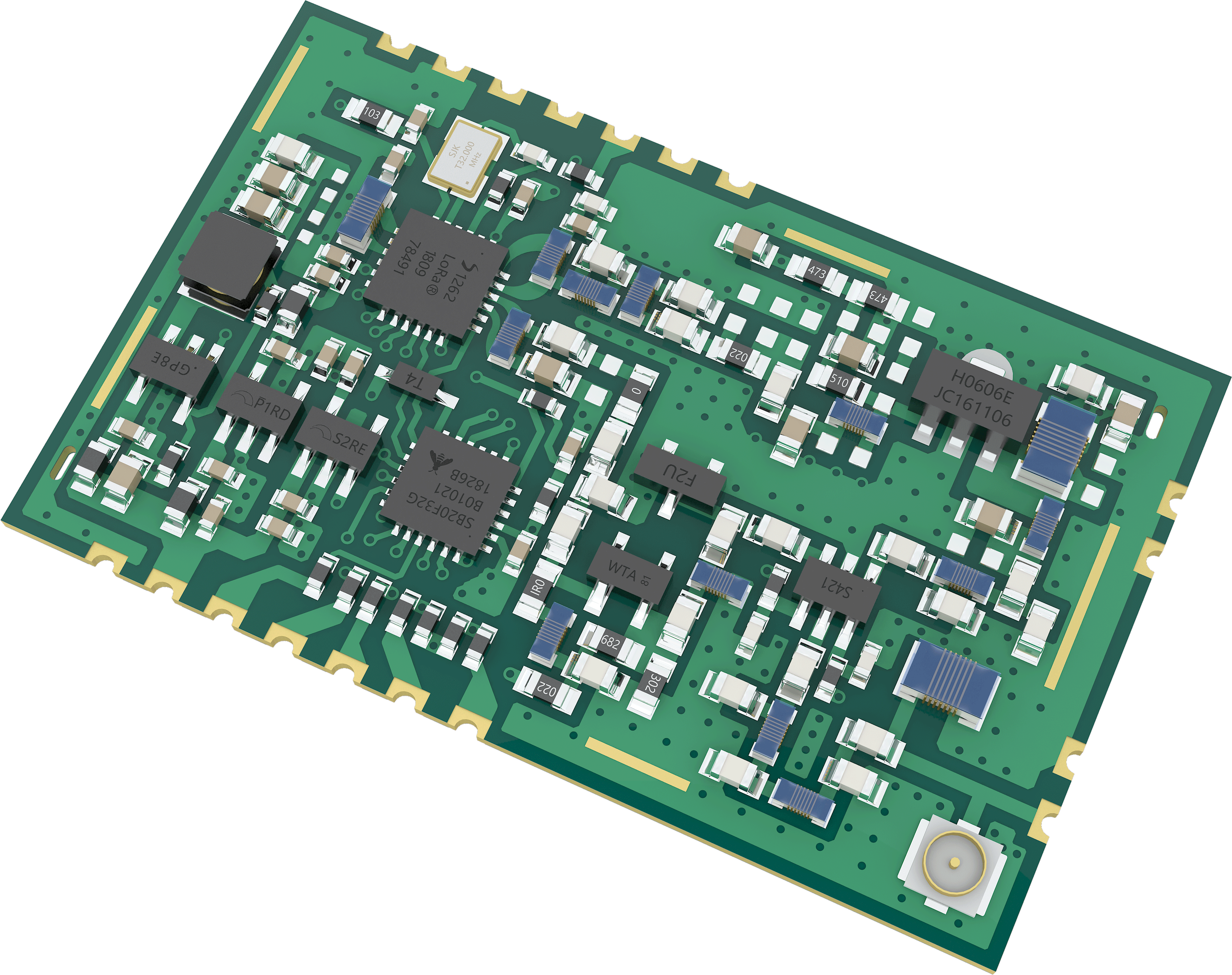 LoRa 868MHz 915MHz SX1262 SX1268 30dBm SMD UART Wireless Transmitter and Receiver Long Range RF Module IoT image 3