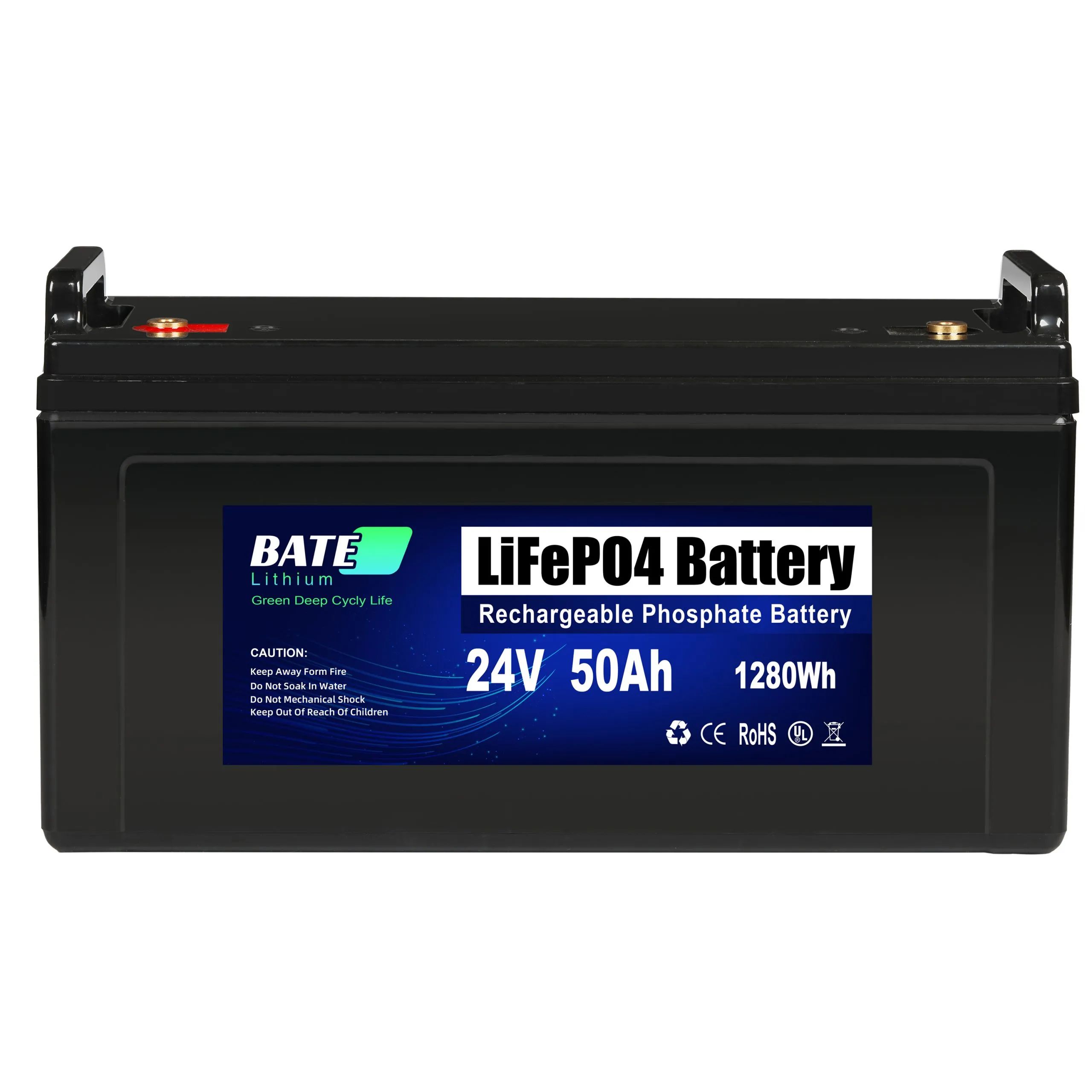 24V 50A Lifepo4 Solar Battery for Camping image 3
