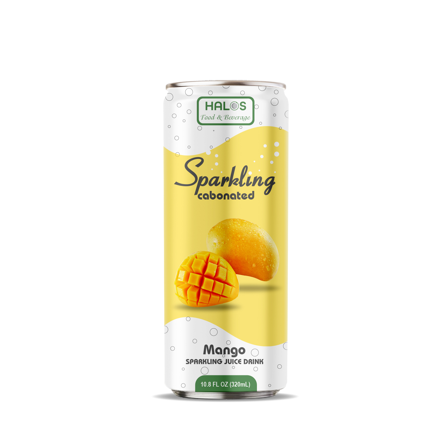 Halos 330ml Canned Sparkling Mango Juice Drink
