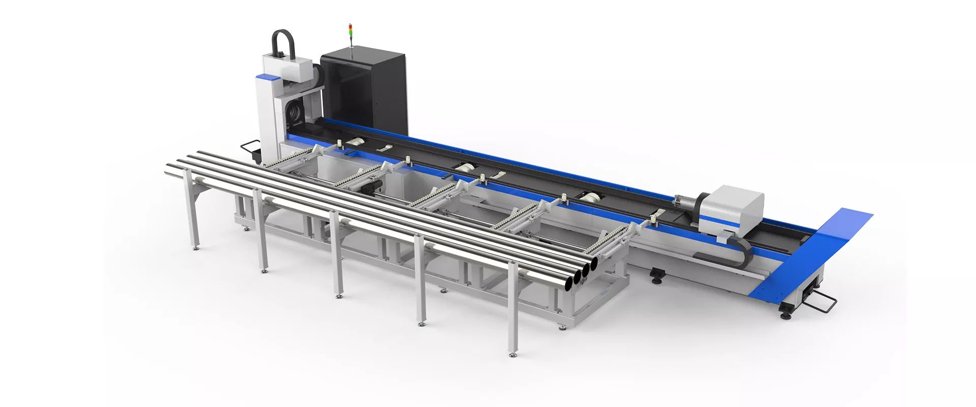 Metal Tube Fiber Laser Cutting Machine 6m*Φ10-Φ160  image 3
