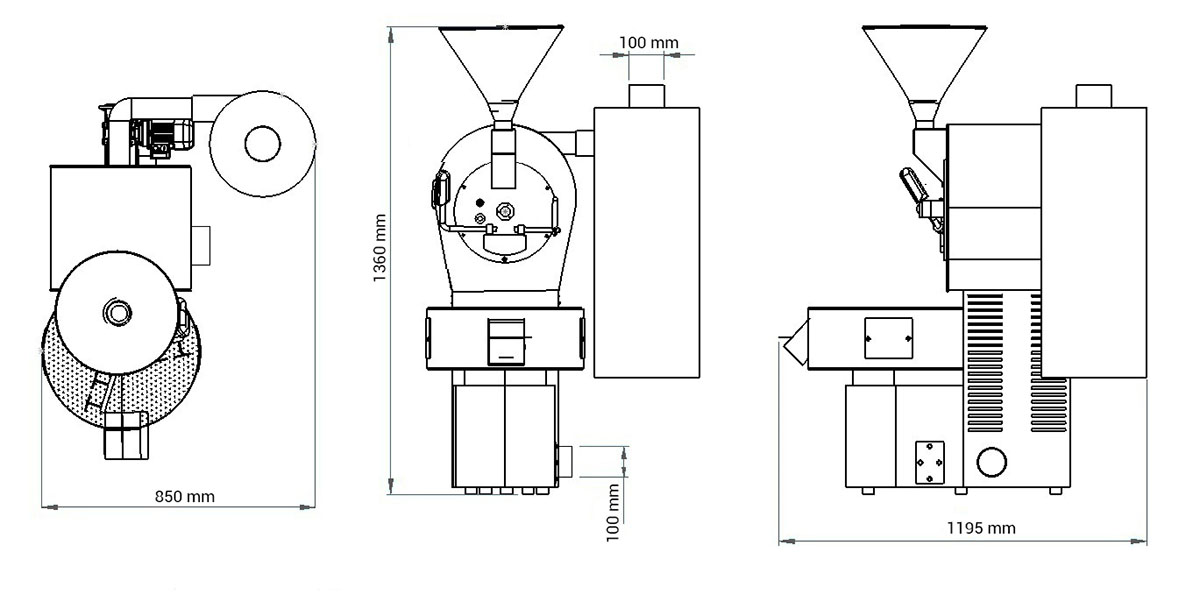 BSC-03 3 kg Coffee Roasters For Small And Medium Size Coffee Shops image 3