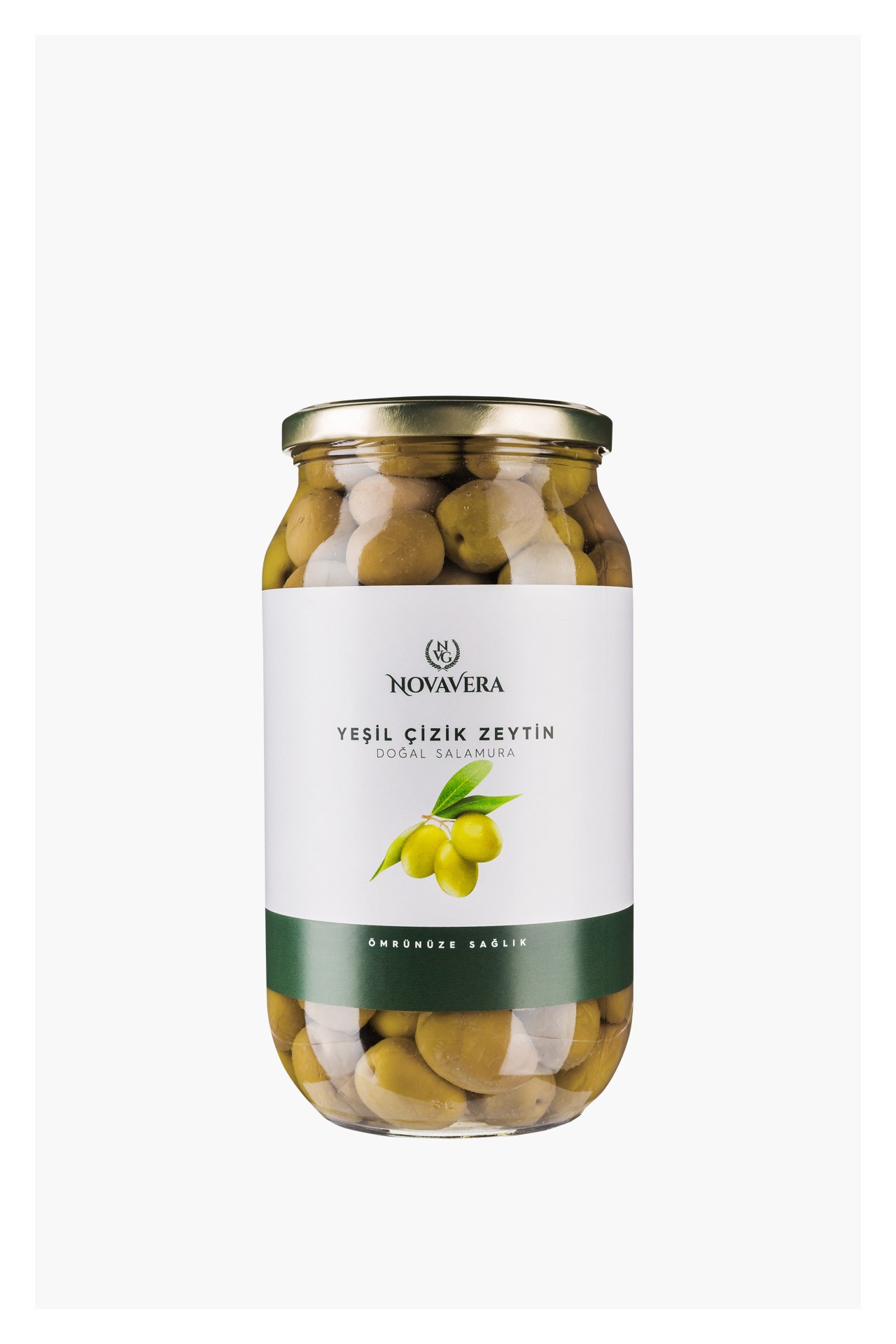 Scratched Green Olives Large Size 1 lt