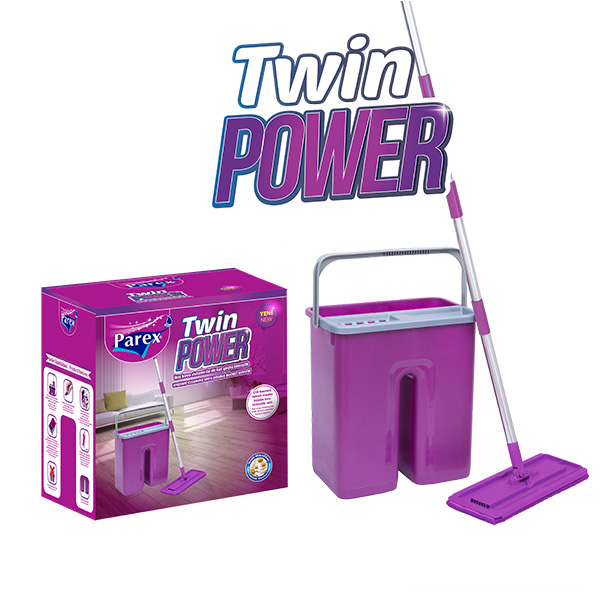 Twin Power Flat Mop Cleaning Set