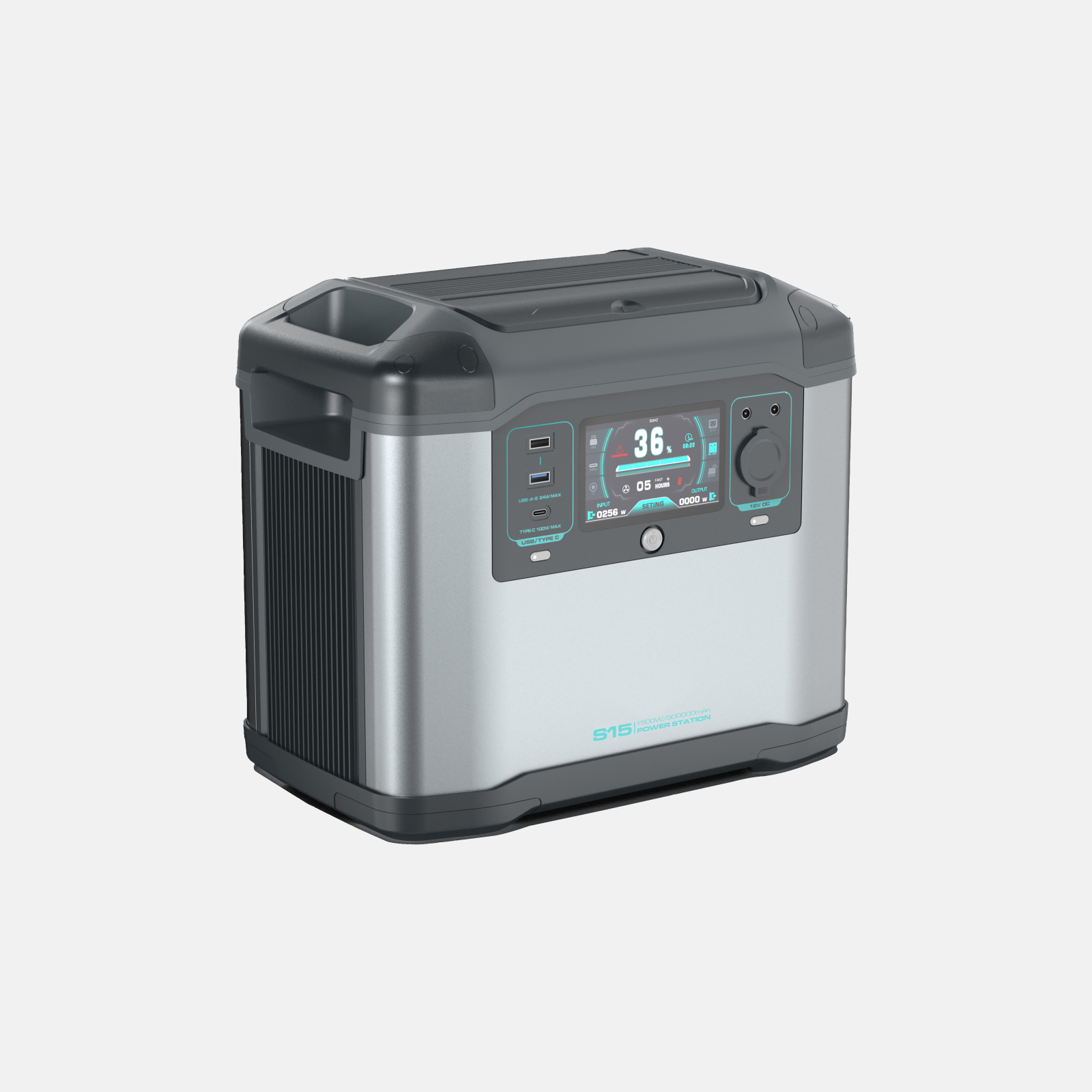 S15 1500w Portable Power Station with LiFePO4 Battery Portable Solar Power Generator image 1