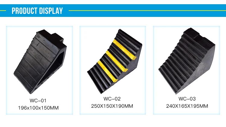 Reliable And Durable Parking Equipment Rubber Wheel Chocks image 3