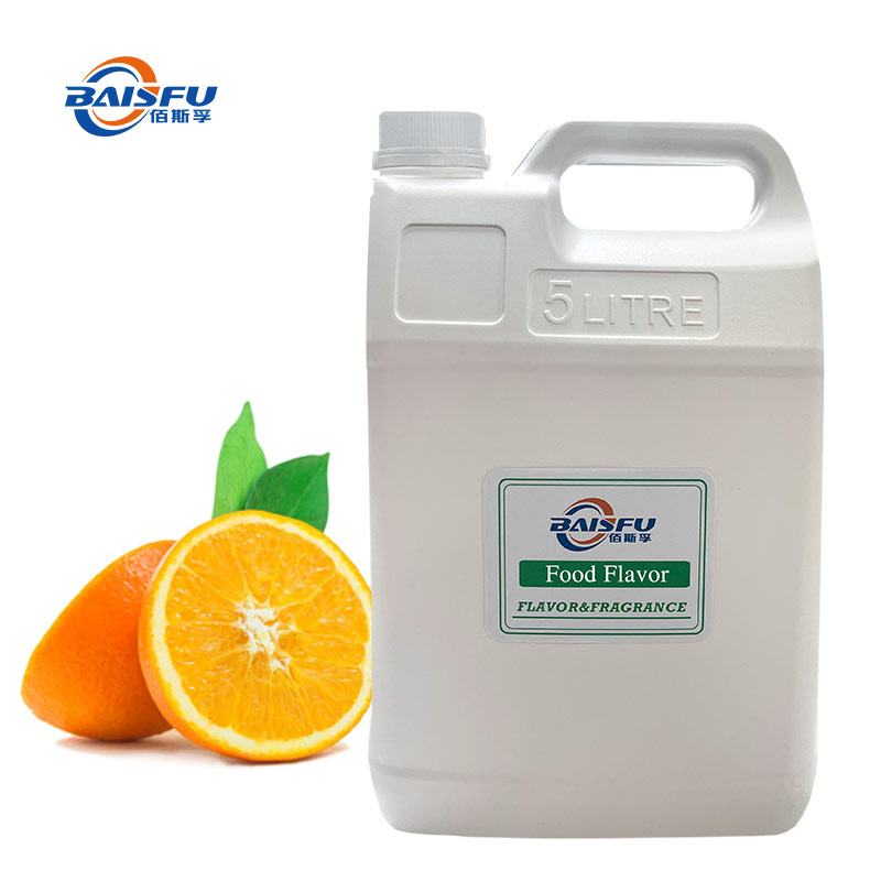 Sweet Orange Flavor Light Yellow Transparent Water Soluble Liquid Food Grade image 1