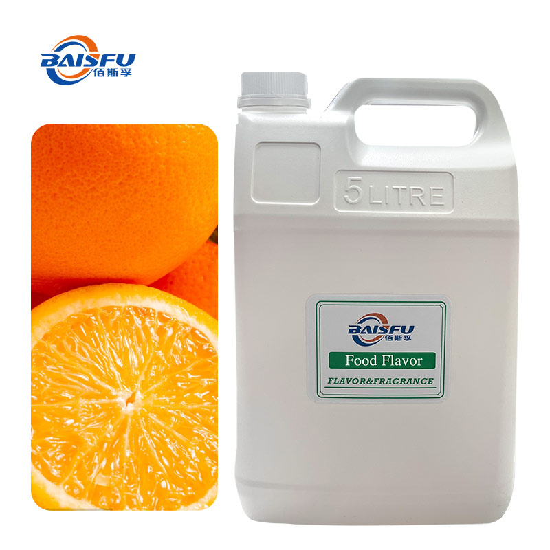Sweet Orange Flavor Light Yellow Transparent Water Soluble Liquid Food Grade image 3