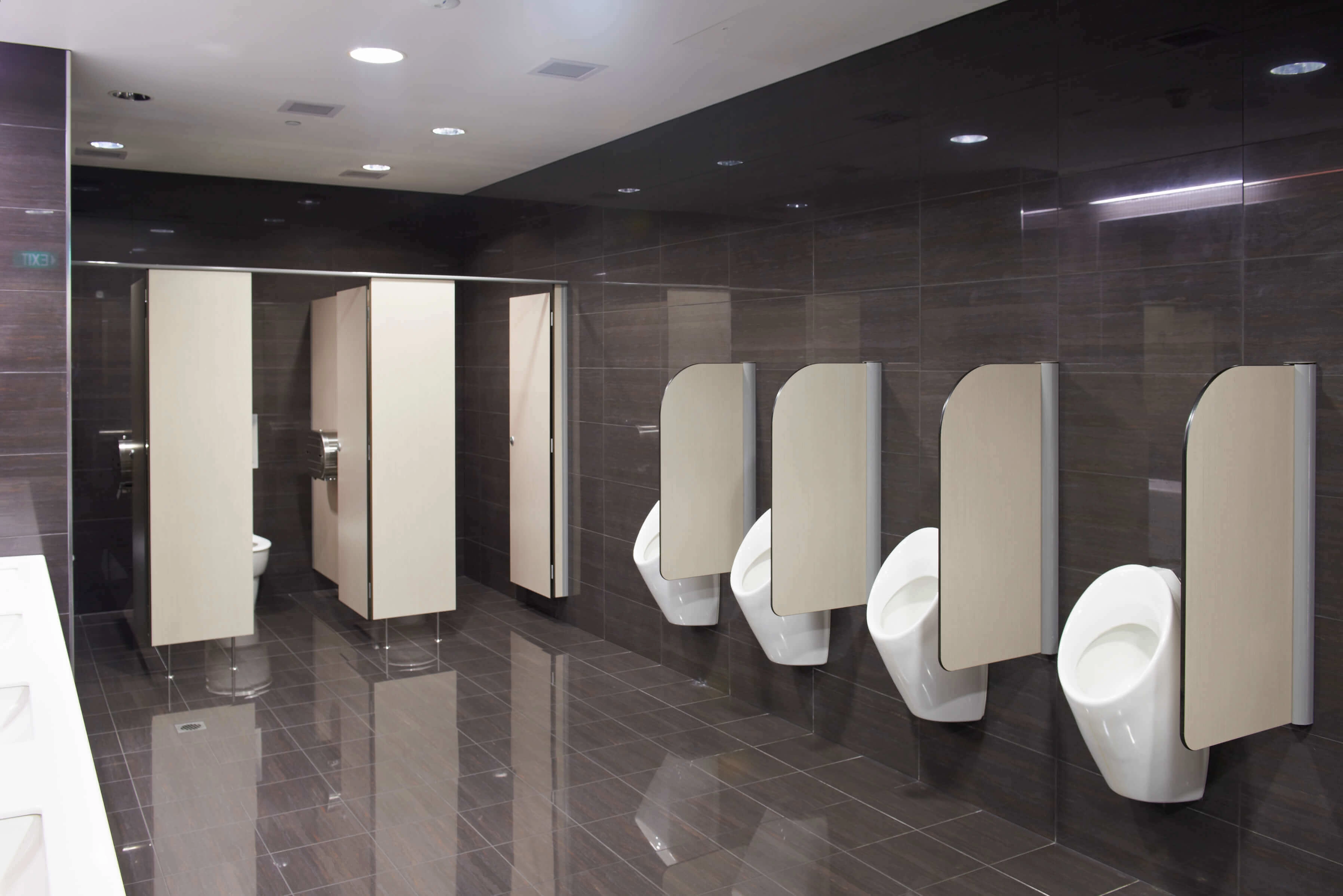 Popular High Quality Commercial Solid Surface HPL Shower Cubicle Toilet Dimensions Toilet Cubicles for Sale image 4