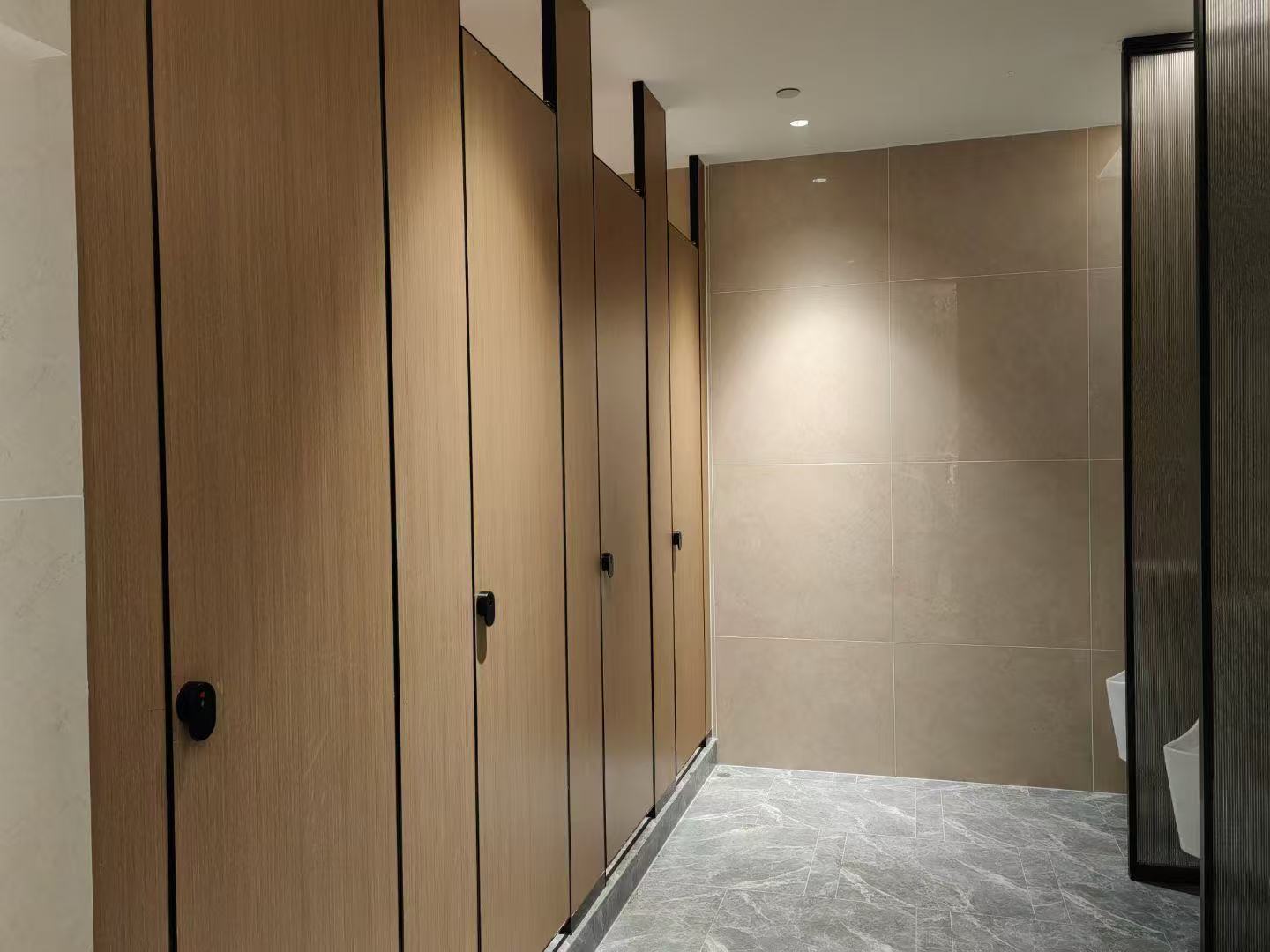 Waterproof Decorative High Pressure HPL Compact Laminate Toilet Door Toilet Partition image 1