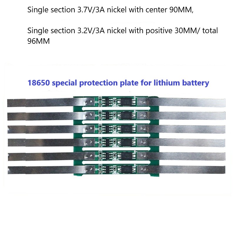 1s 3A with Nickel 90MM middle, for 18650 BMS image 1