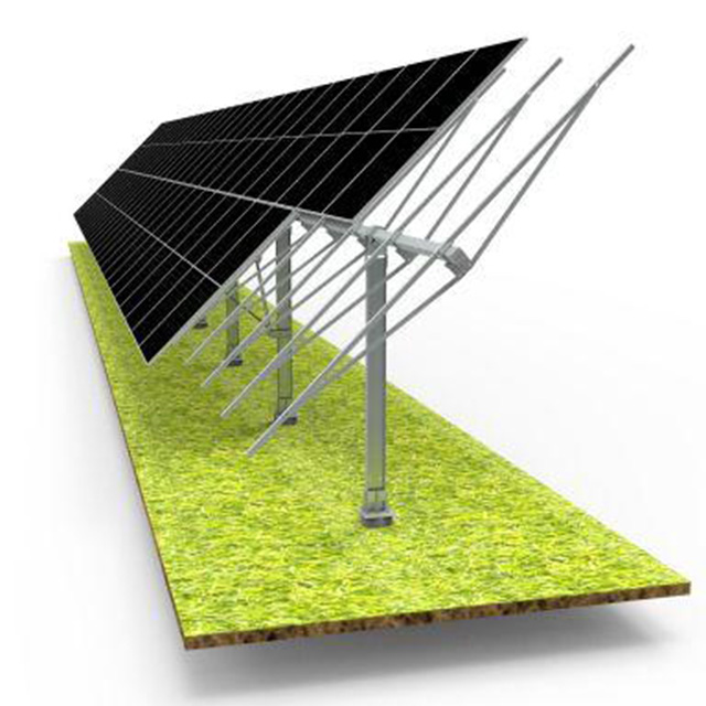 Flat single-axis tracking photovoltaic bracket image 1