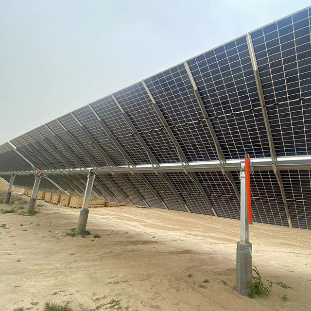 Flat single-axis tracking photovoltaic bracket image 2