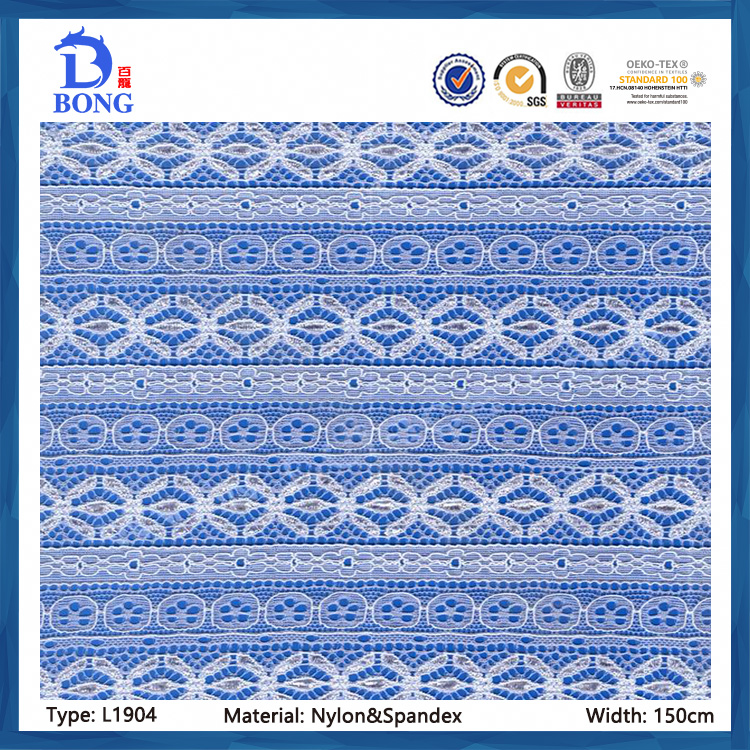 Printed nylon&spandex kniting lace image 8
