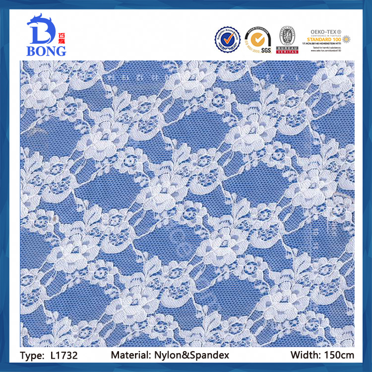 Printed nylon&spandex kniting lace image 9