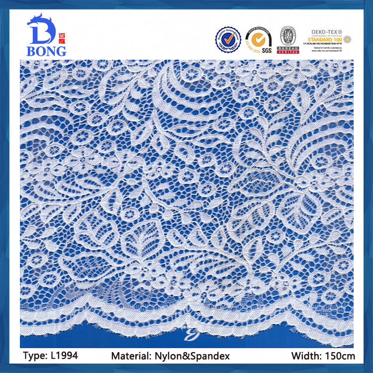Printed nylon&spandex kniting lace image 10