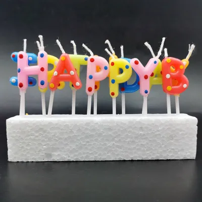 Decorative Paraffin Letter Candle