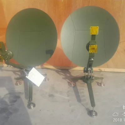 Portable 0.55m Manual Ku-Band Flyaway Antenna System