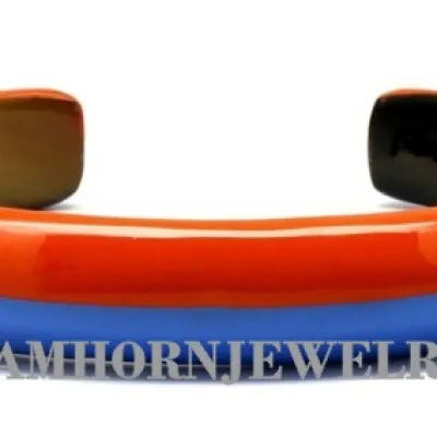 Horn & Lacquer Cuff Bracelet (H1.2cm) JN3572