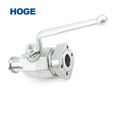 BKH-SAE210 Series Long Handle Hydraulic Priority Sanitary Flanged Ball Valve