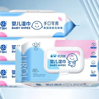 Baby Wet Wipes, 80-Piece Pack (CS2207)