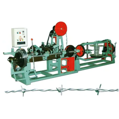 Automatic barbed wire making machine
