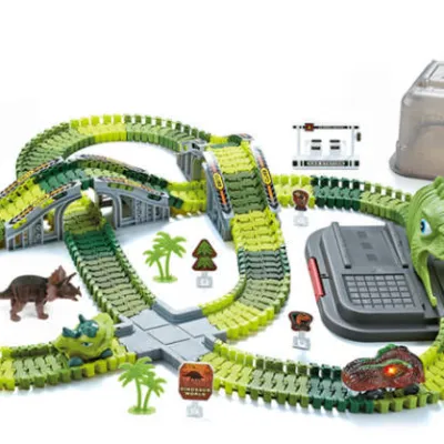 Electric Dinosaur Track Toy Set for Kids