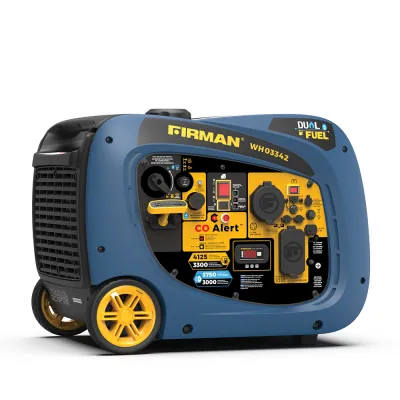 FIRMAN Dual Fuel Inverter Portable Generator – 4125W Electric Start with CO ALERT