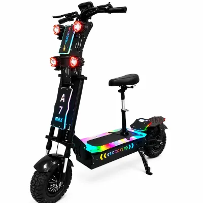 GLEERIDE A7 MAX 13" Off-road Electric Scooter 2*5000W Motors 72V 50Ah Battery