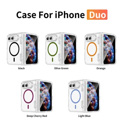 Crystal Clear Magnetic Case for iPhone Duo
