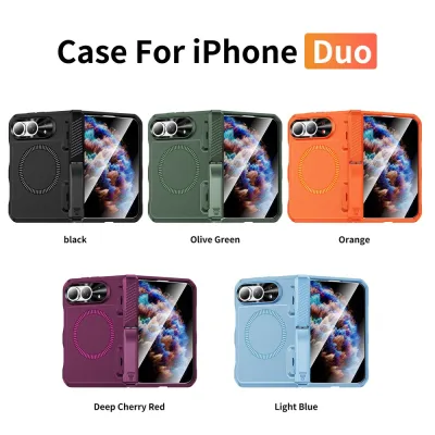 Magnetic Hinge-Kickstand Case for iPhone Duo
