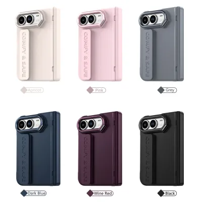 Camera-Ring Strap Folding Case for iPhone Duo